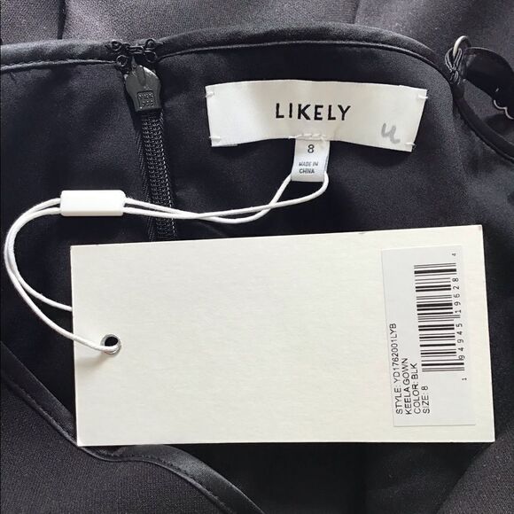 Likely Keela Flowy Maxi Sweetheart Neckline Gown Asymmetric Hem New Size 8 - Picture 10 of 10